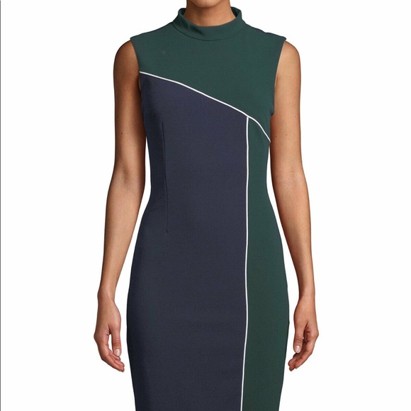 Alexia Admor mockneck color block sheath dress - Picture 1 of 8